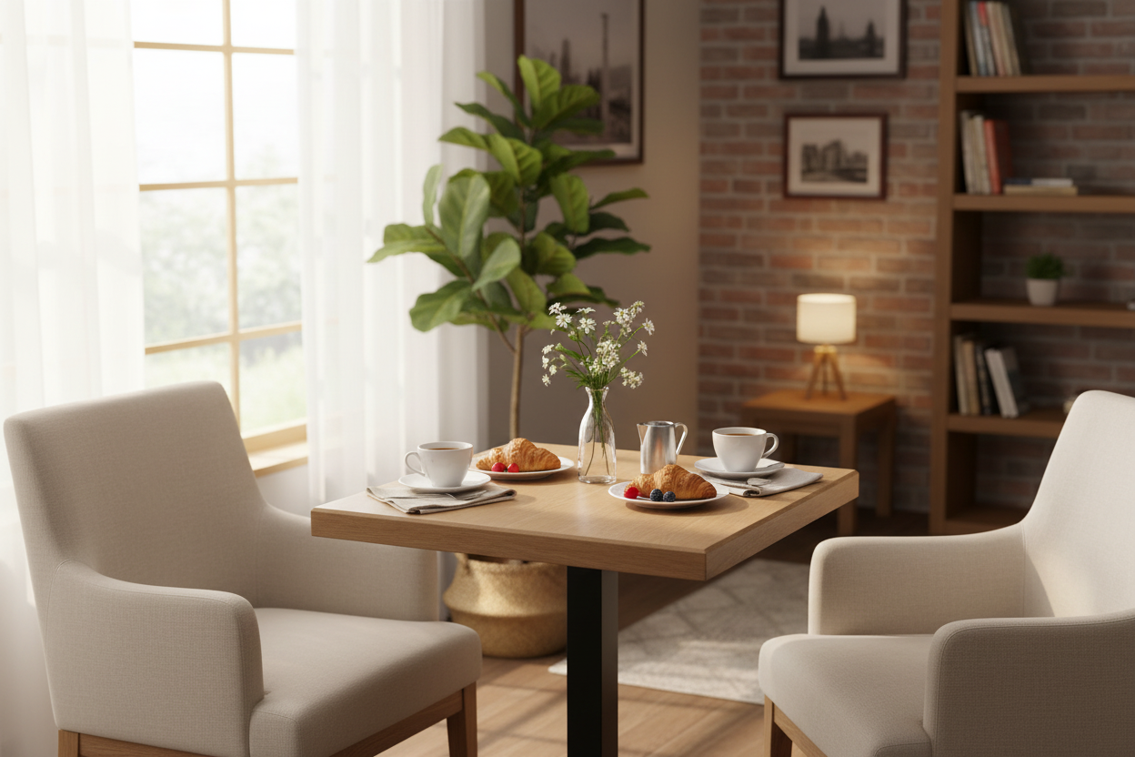 Mesa de restorant para 2 tipo cafetería