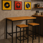 Mesa Bar industrial madera rústica