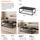 Mesa de Centro Industrial Loft para Living