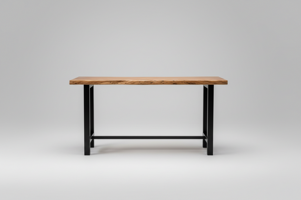 Mesa alta de bar madera rústica Tenquehuén – mingenio.cl
