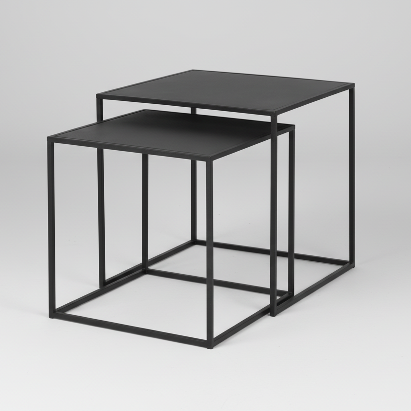 Mesa de Centro Nido Industrial de Metal