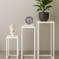 Pack 3 Pedestales metalicos Blancos