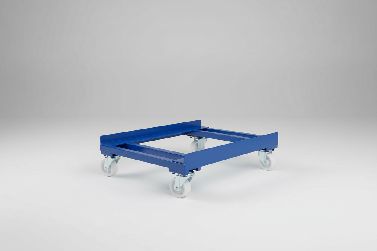 Base Móvil Metálica para Pallet 120×100 cm