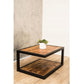 Mesa de centro industrial Clementa - Pino