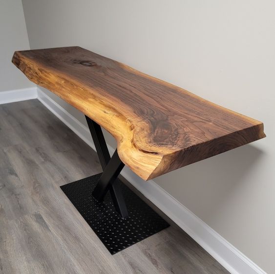 Arrimo Rústico Vichuquén 155 cm – Mesa de Arrimo de Madera Natural Estilo Campo