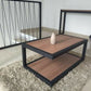 Mesa de centro industrial Clementa - Pino