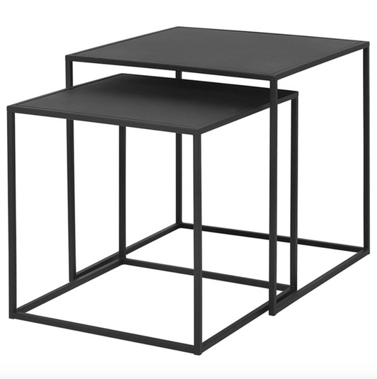 Mesa de centro Nido MCN444 mesa de centro metalica negra estilo loft de mingenio.cl